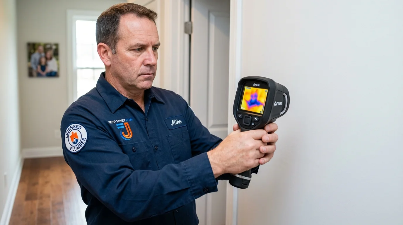 Thermal imaging leak detection by Johns Plumbing LLC in Carmichael